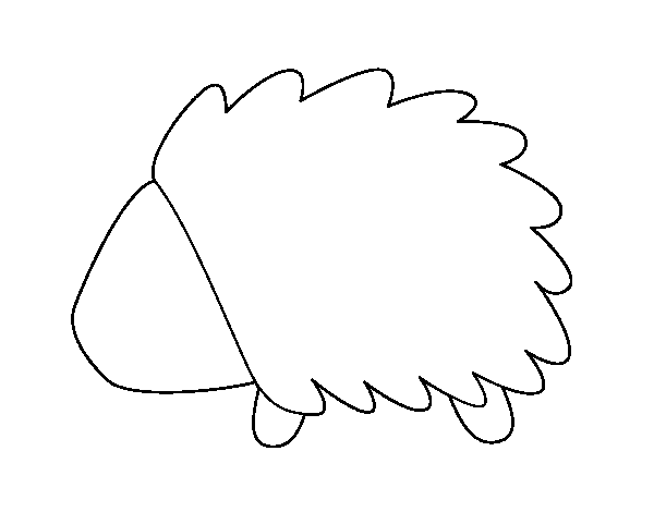 Happy Hedgehog coloring page