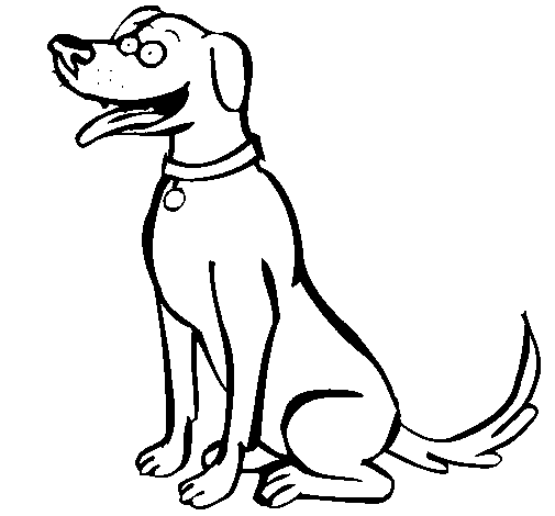 Happy pointer coloring page