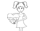 Heart Teenager coloring page