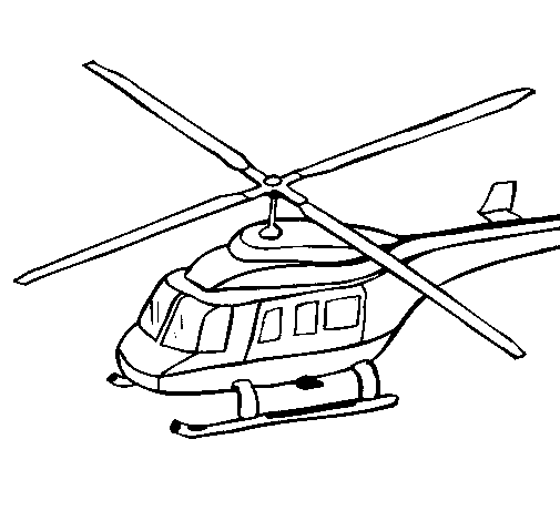 Helicopter 3 coloring page