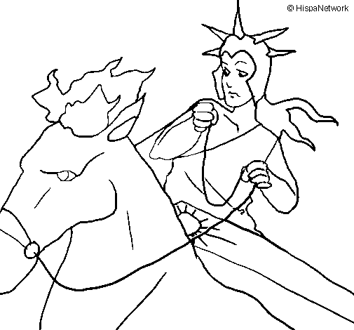 Helios coloring page