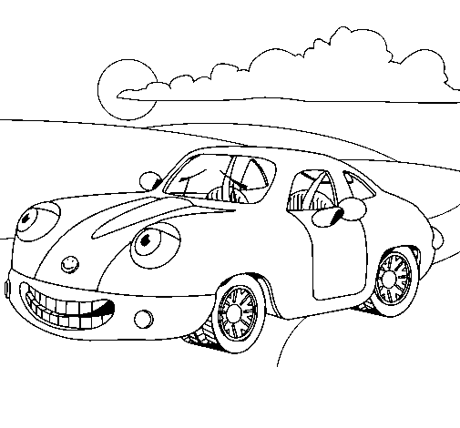 Herbie coloring page