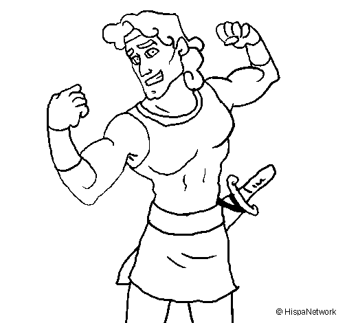 Hercules coloring page