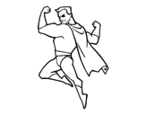 Hero strongman coloring page