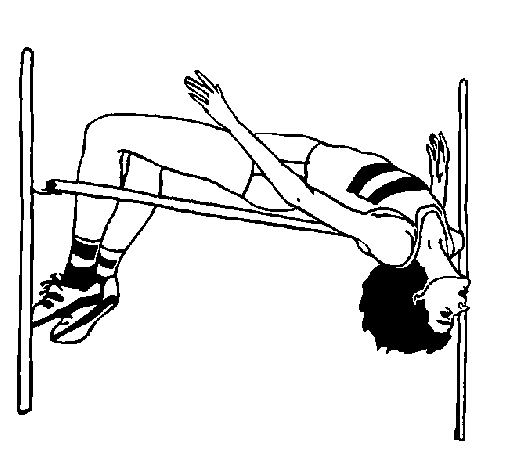 High jump coloring page