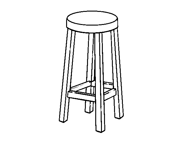 High Stool coloring page