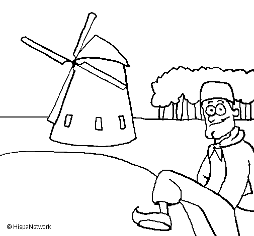 Holland coloring page