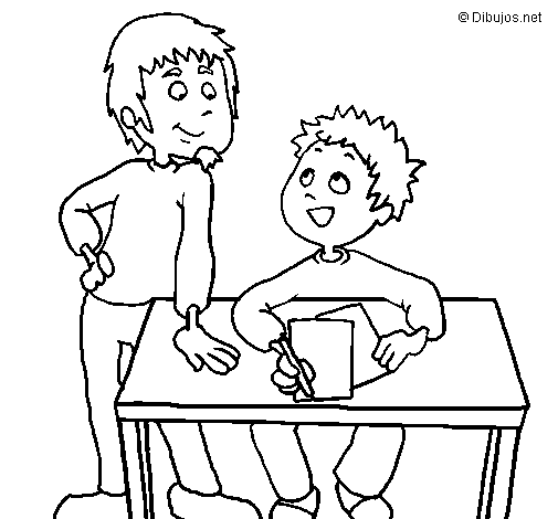 Homework coloring page