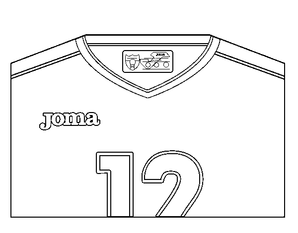 Honduras World Cup 2014 t-shirt coloring page