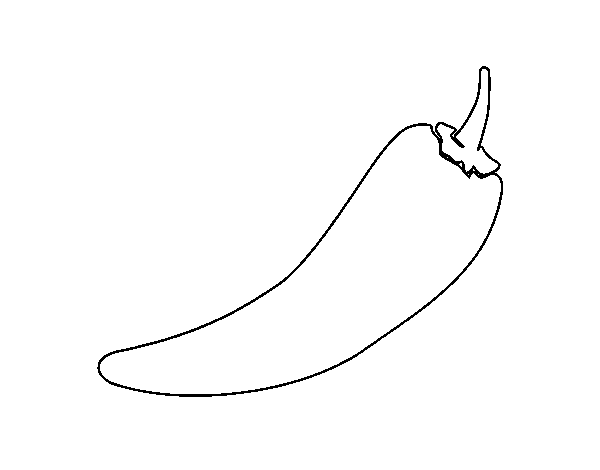 Hot Pepper coloring page