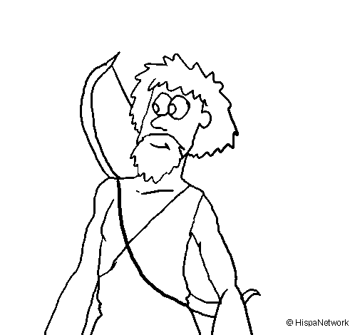 Hunter coloring page