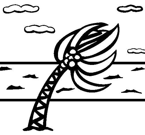 Hurricane coloring page