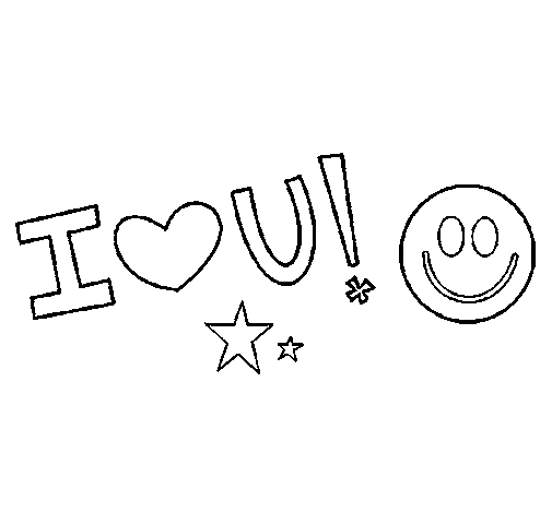 ILoveYou coloring page