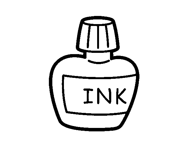 India ink coloring page