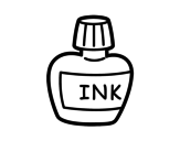 India ink coloring page