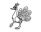 Dibujo de Indian peafowl