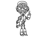 Intelligent robot coloring page