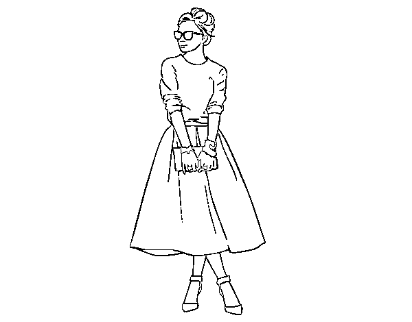 It girl coloring page