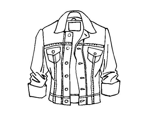 Jacket coloring page