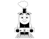James the engine coloring page