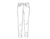Jeans coloring page