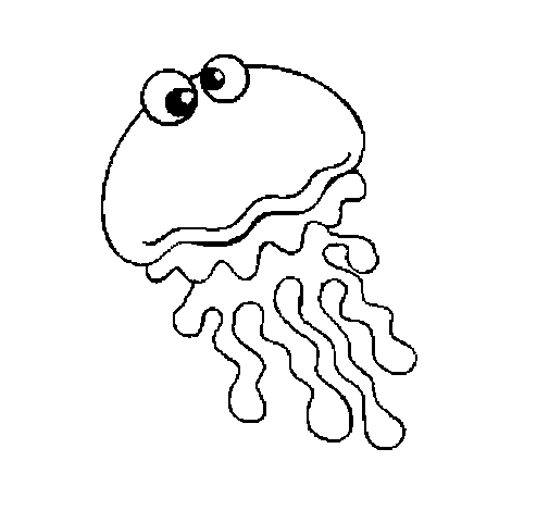 Jellyfish 2 coloring page