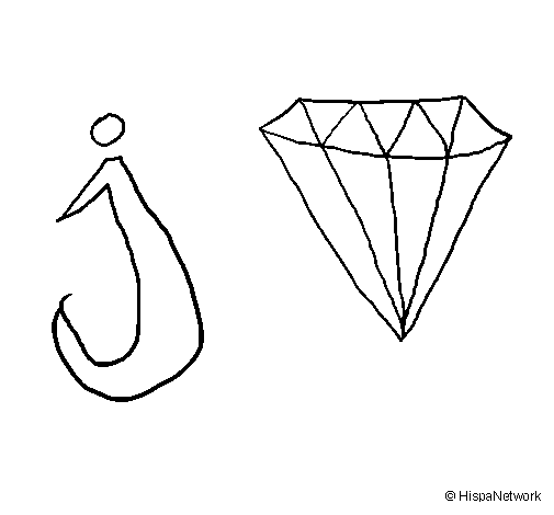 Jewel coloring page