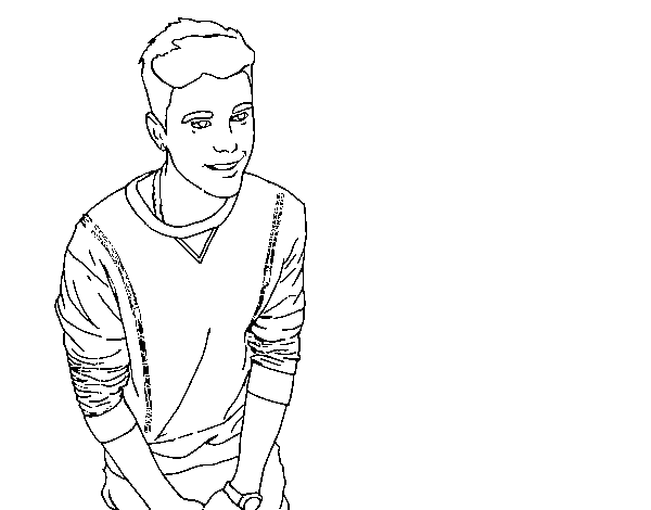 Justin Bieber coloring page