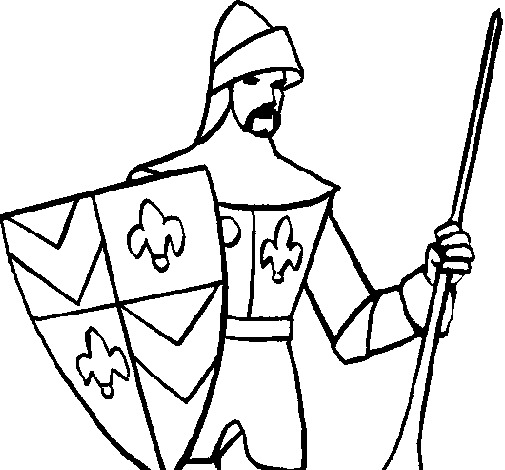Knight of the Court coloring page