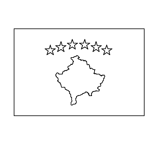 Kosovo coloring page