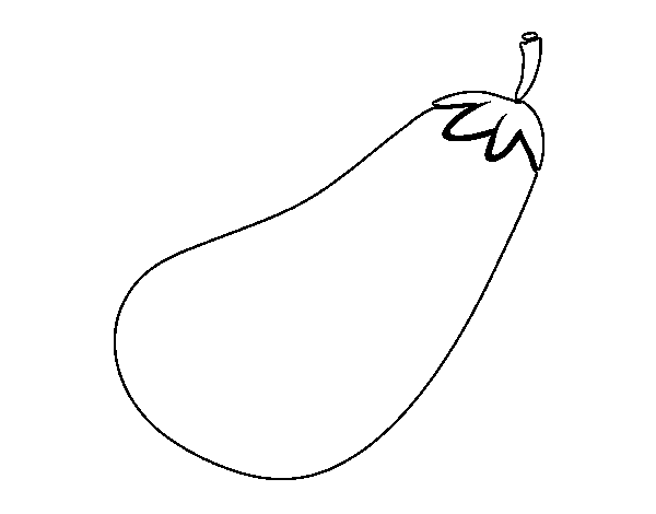 Large aubergine coloring page