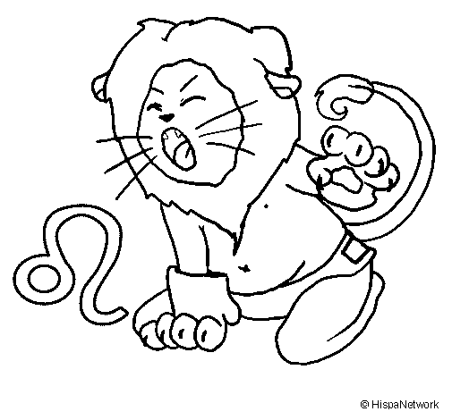Leo coloring page