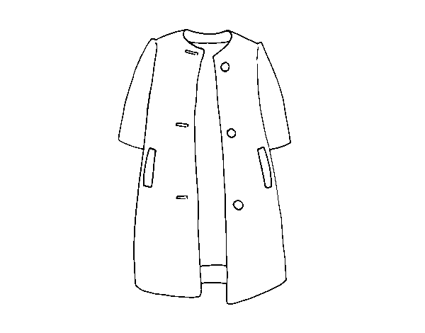 Lightweight coat coloring page