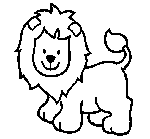 Lion 4 coloring page