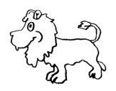 Lion profile coloring page