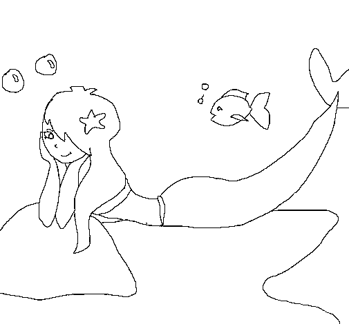 Little mermaid II coloring page