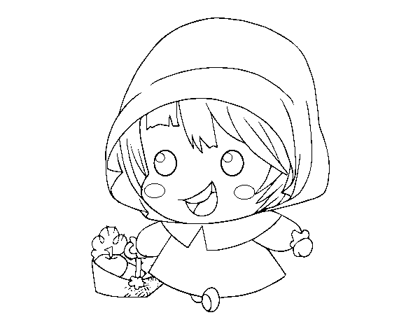 Little Red Ridinghood coloring page