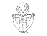 Little vampire coloring page