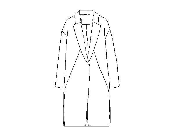 Long coat coloring page