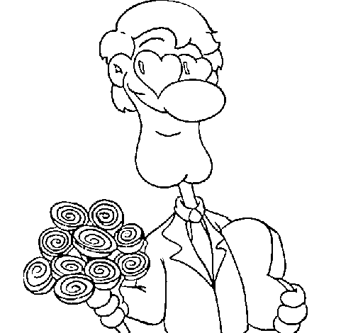 Lovers coloring page