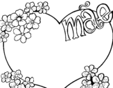 Mae Heart coloring page
