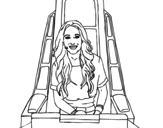 Malú in The Voice coloring page