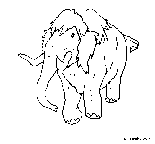 Mammoth II coloring page