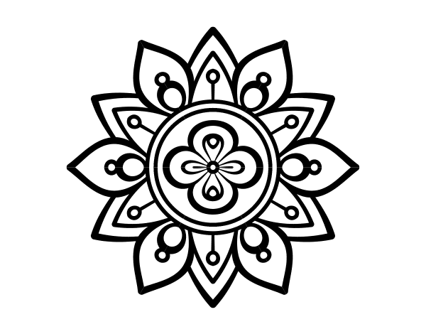 Mandala Lotus Flower Coloring Page Coloringcrewcom