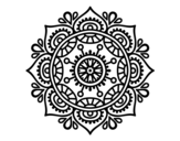 Mandala to relax coloring page