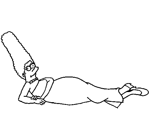 Marge coloring page