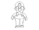 Mario coloring page