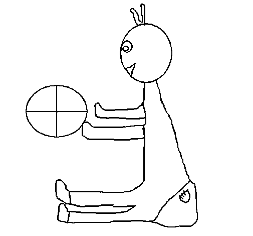 Martian coloring page