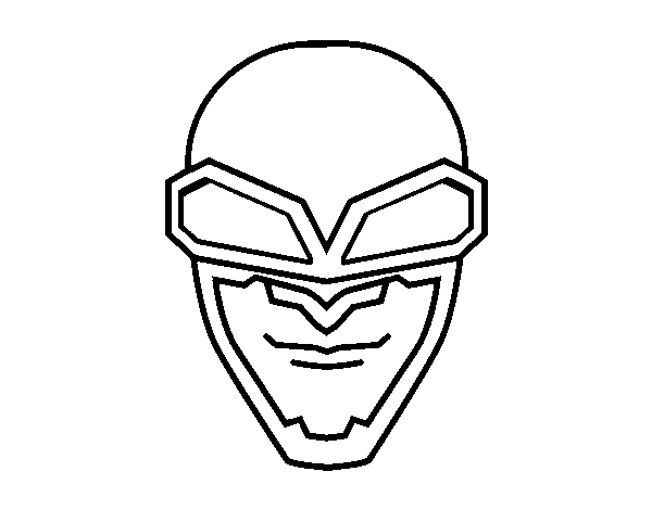 Mask aviator coloring page