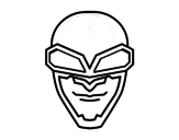 Mask aviator coloring page